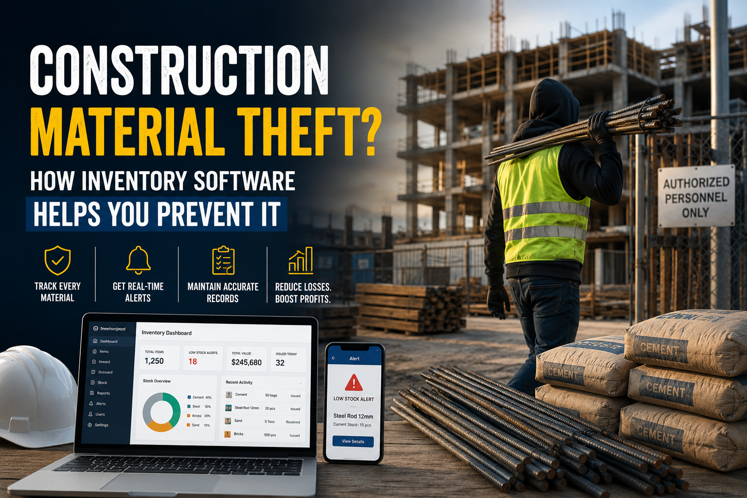 construction inventory management software